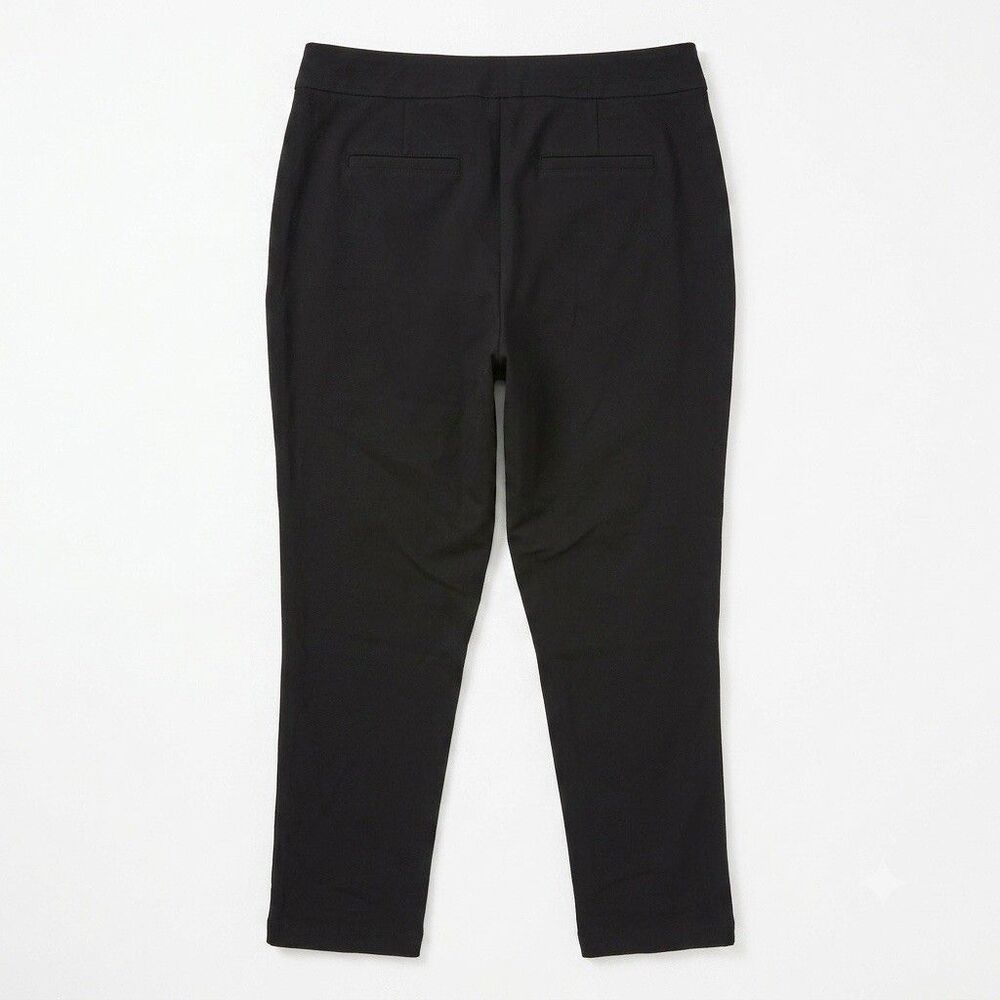 Croft & Barrow Black Pants Womens Size 1X Short Pull On Trousers Slacks Casual